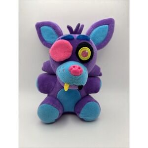 2017 Funko FNAF Five Nights At Freddy's Purple  Blacklight Foxy Plush 8" No Tag